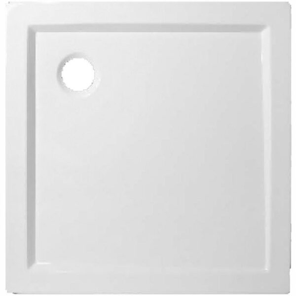 Piatto Doccia Angolare Easyflat Acrilico Bianco cm.70x70x5h Foro da mm.90   Elma